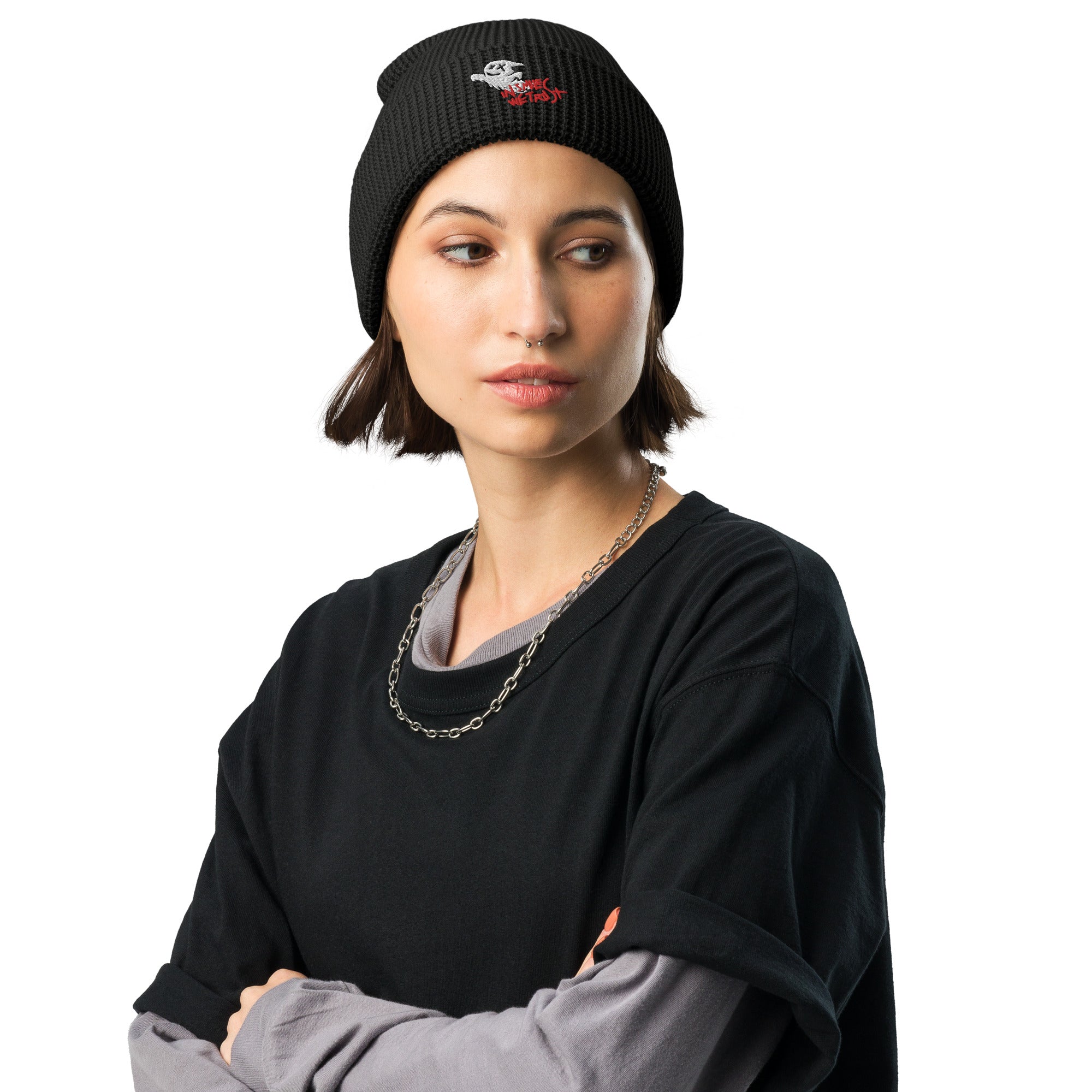 GHOST WAFFLE BEANIE