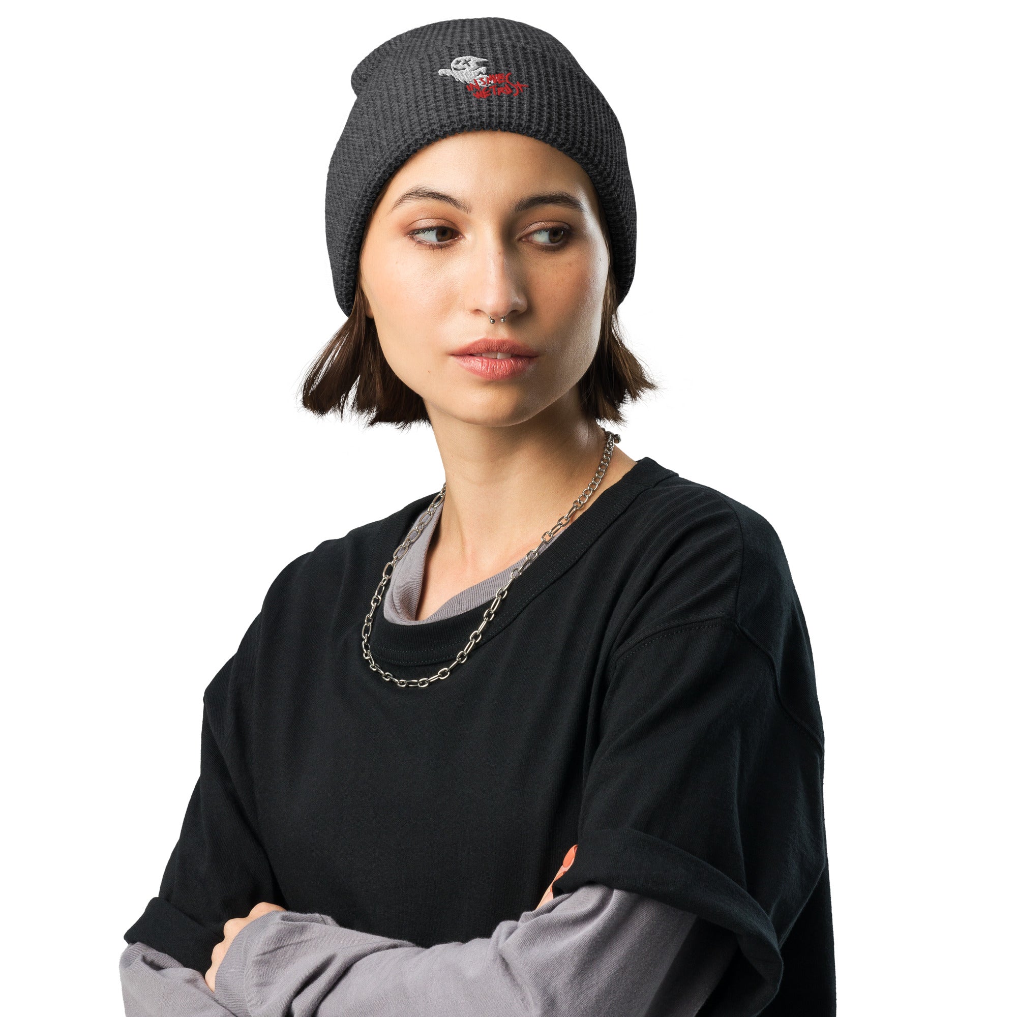 GHOST WAFFLE BEANIE