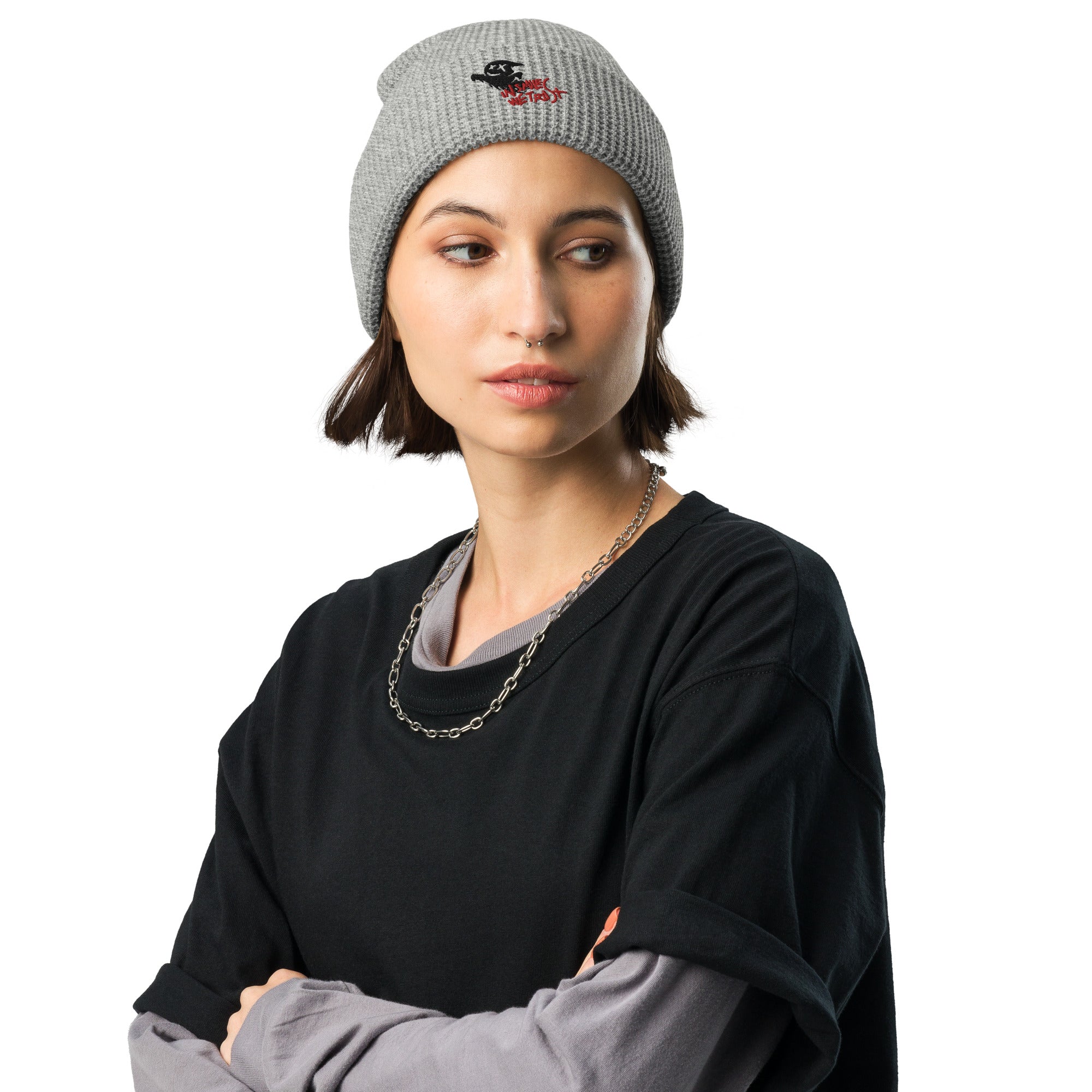 GHOST WAFFLE BEANIE