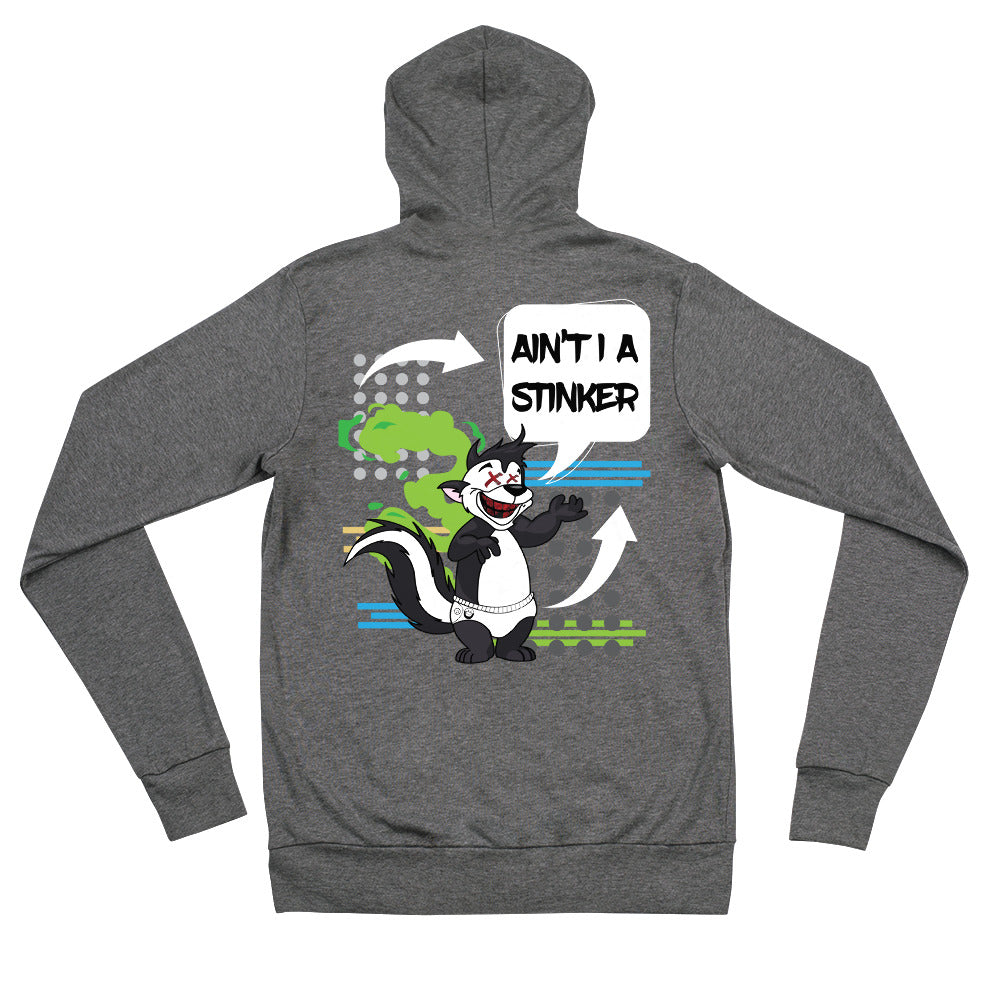 **LIMITED EDITION SMILEY J “AINT I A STINKER” ZIP HOODIE